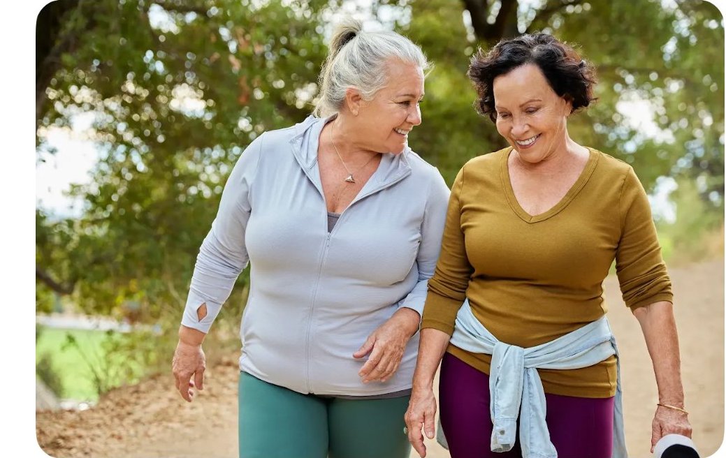 Two Australians walking together outdoors